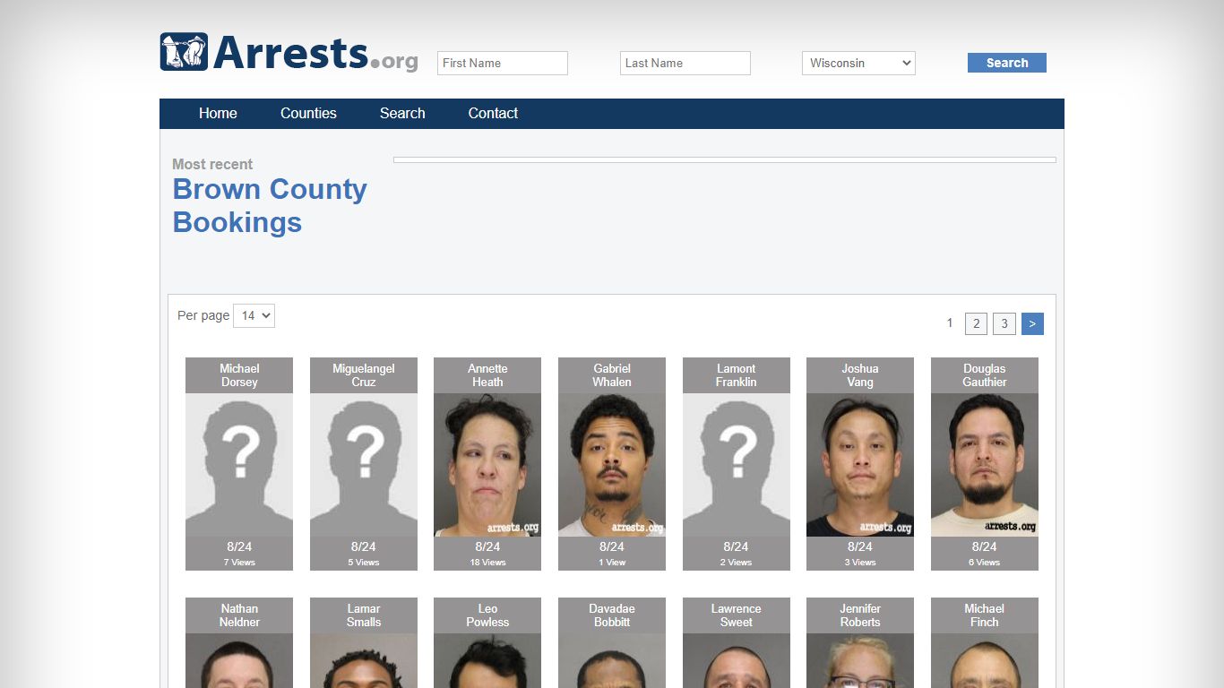 Brown County Arrests and Inmate Search